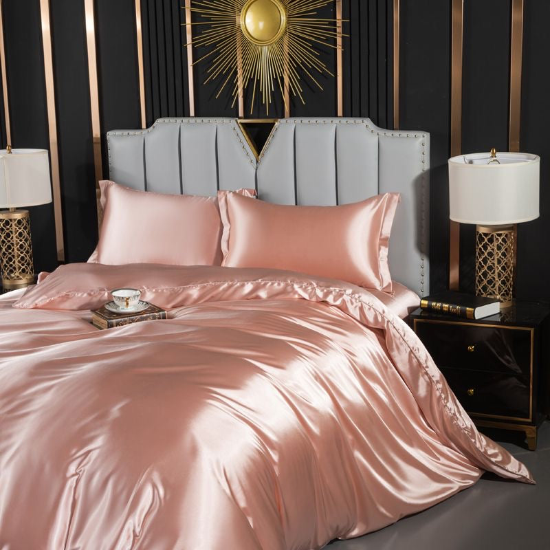 Luxury Cooling Silk Double-Sided Ice Silk Ultra Smooth Bedding Set